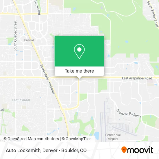 Auto Locksmith map