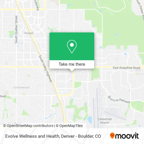 Evolve Wellness and Health map