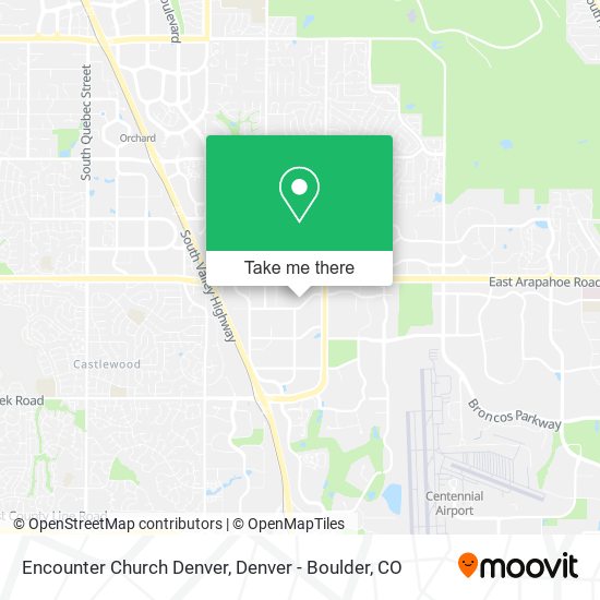 Encounter Church Denver map