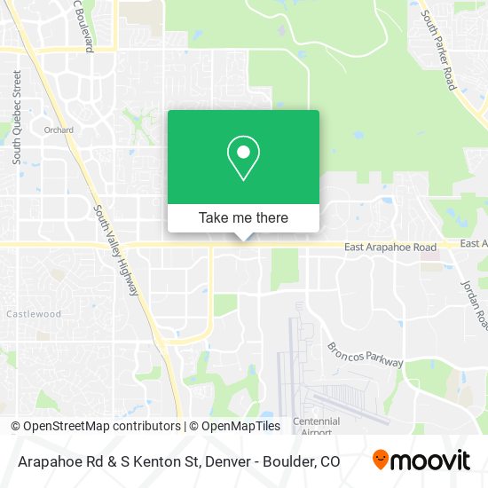 Mapa de Arapahoe Rd & S Kenton St