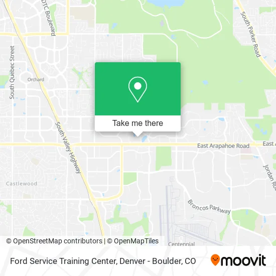 Ford Service Training Center map