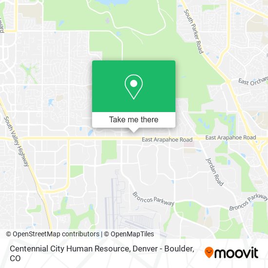 Centennial City Human Resource map