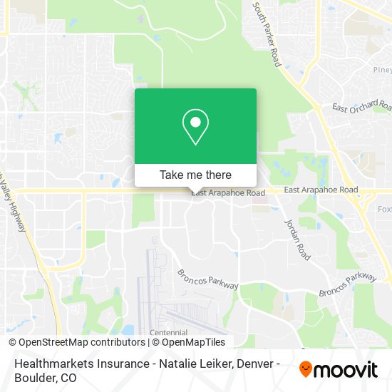 Healthmarkets Insurance - Natalie Leiker map