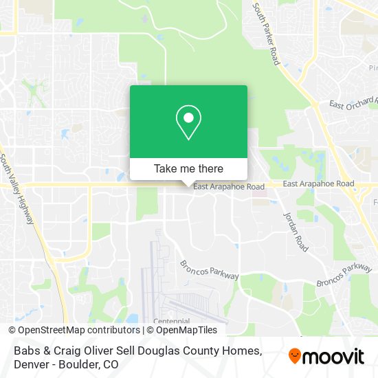 Mapa de Babs & Craig Oliver Sell Douglas County Homes