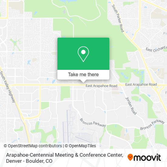 Arapahoe-Centennial Meeting & Conference Center map