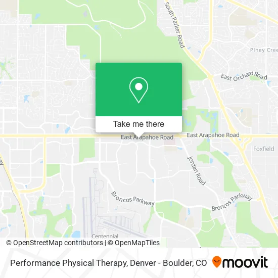 Performance Physical Therapy map