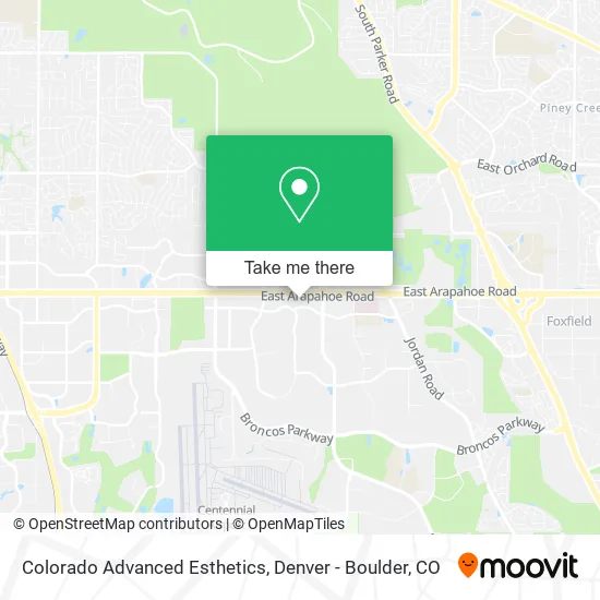 Colorado Advanced Esthetics map