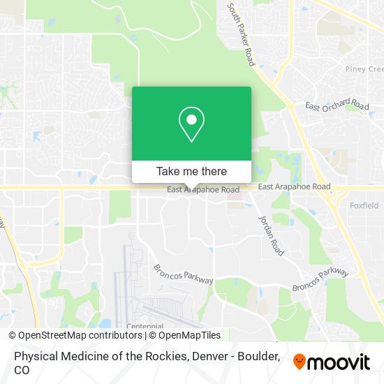 Mapa de Physical Medicine of the Rockies