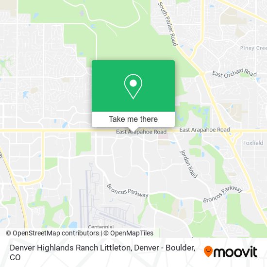Denver Highlands Ranch Littleton map