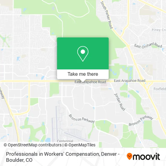 Professionals in Workers' Compensation map