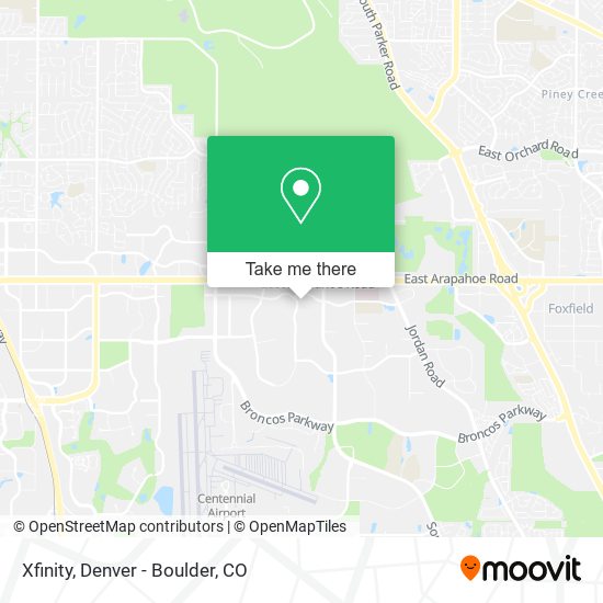 Mapa de Xfinity