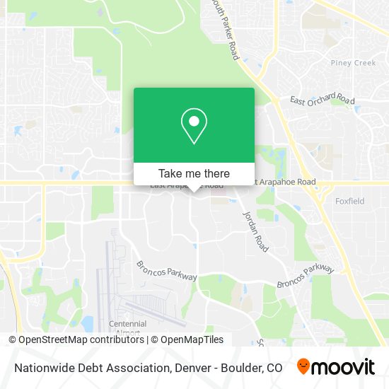 Nationwide Debt Association map