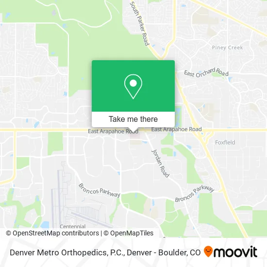 Denver Metro Orthopedics, P.C. map
