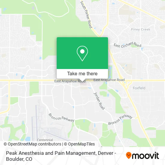 Peak Anesthesia and Pain Management map