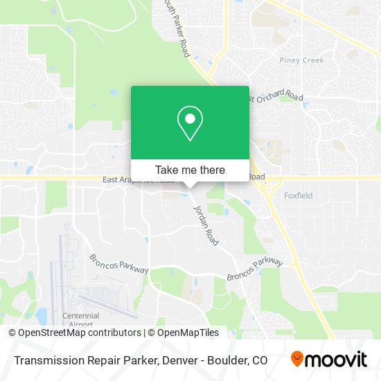 Mapa de Transmission Repair Parker