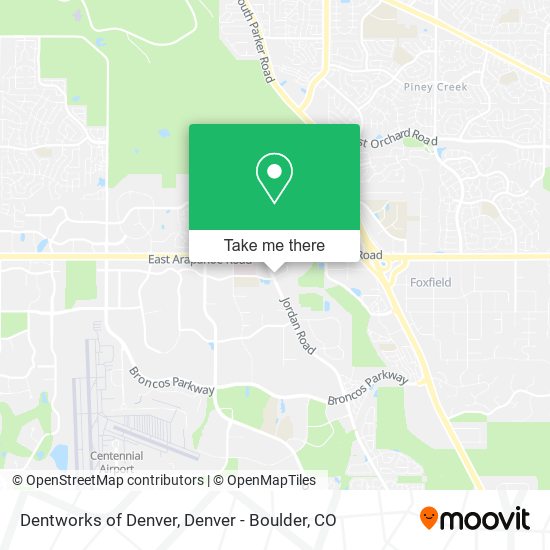 Dentworks of Denver map