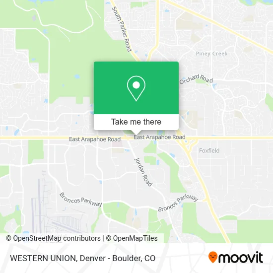 WESTERN UNION map