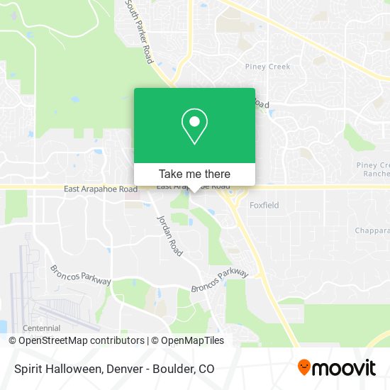 Mapa de Spirit Halloween