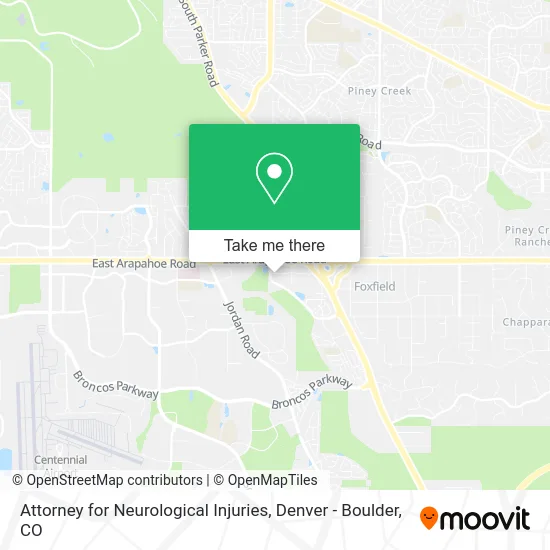 Attorney for Neurological Injuries map