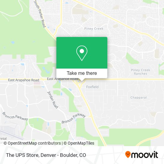 Mapa de The UPS Store