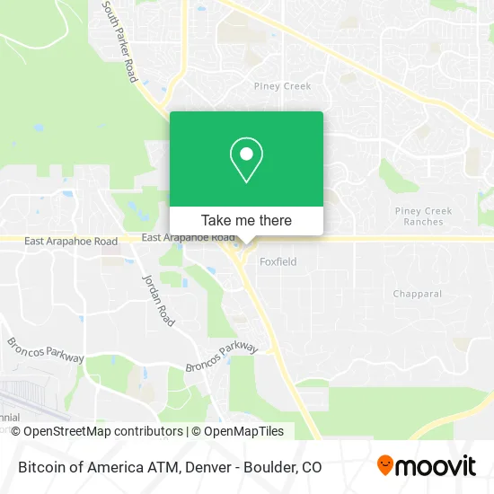 Bitcoin of America ATM map