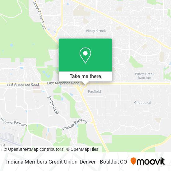 Mapa de Indiana Members Credit Union