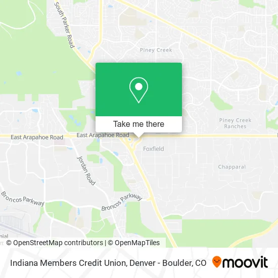 Indiana Members Credit Union map