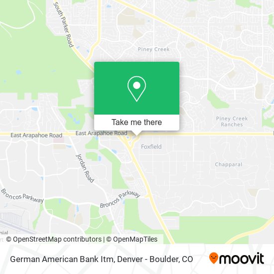Mapa de German American Bank Itm