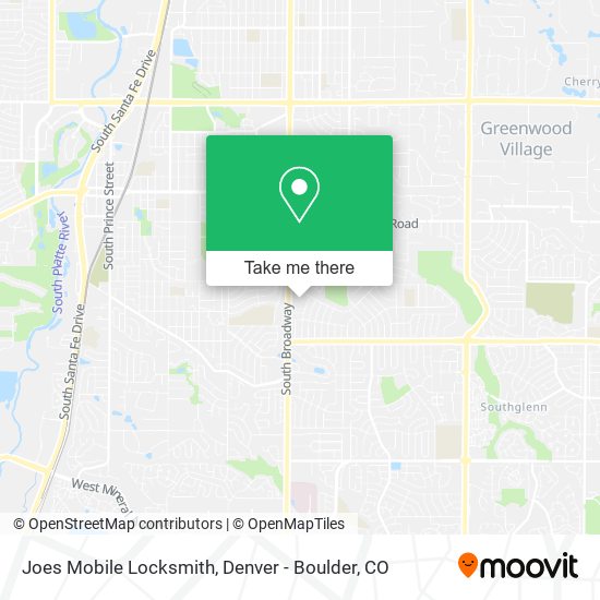 Mapa de Joes Mobile Locksmith