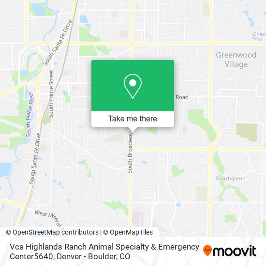 Vca Highlands Ranch Animal Specialty & Emergency Center5640 map