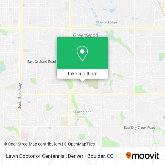 Mapa de Lawn Doctor of Centennial