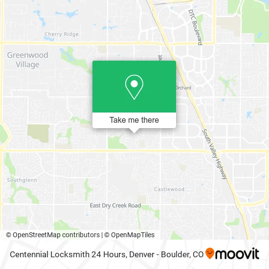 Centennial Locksmith 24 Hours map
