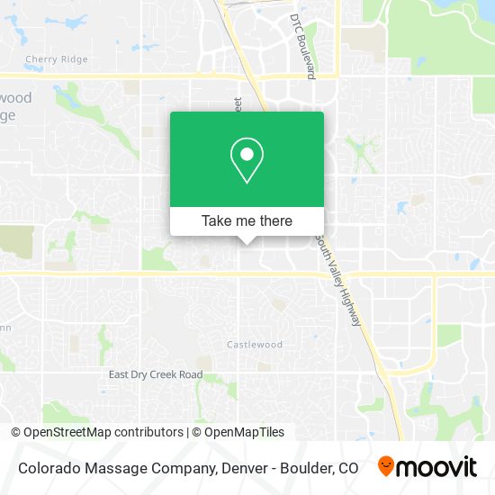 Colorado Massage Company map