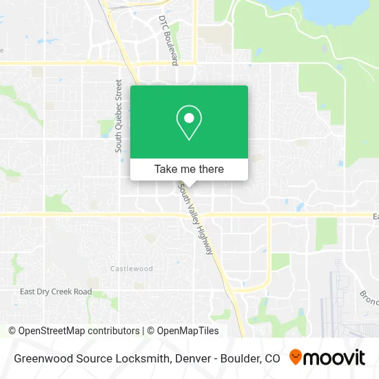 Greenwood Source Locksmith map