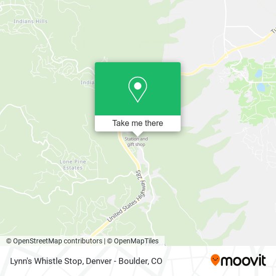 Lynn's Whistle Stop map