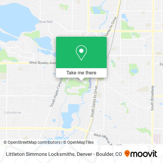 Mapa de Littleton Simmons Locksmiths