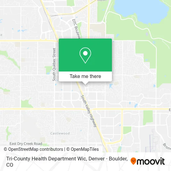 Tri-County Health Department Wic map