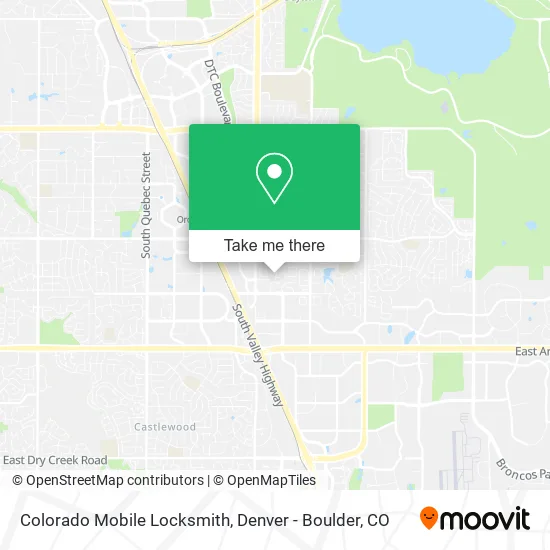 Colorado Mobile Locksmith map