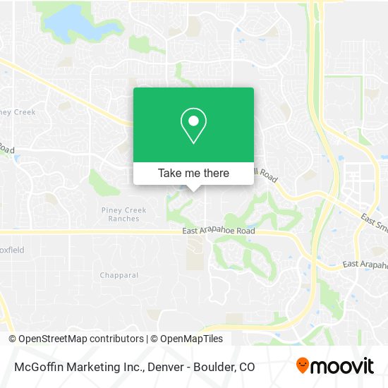 Mapa de McGoffin Marketing Inc.