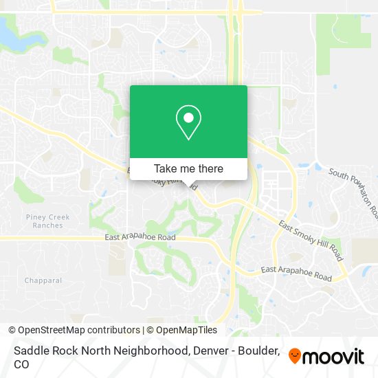 Saddle Rock North Neighborhood map