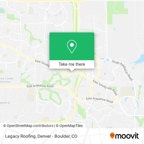 Legacy Roofing map