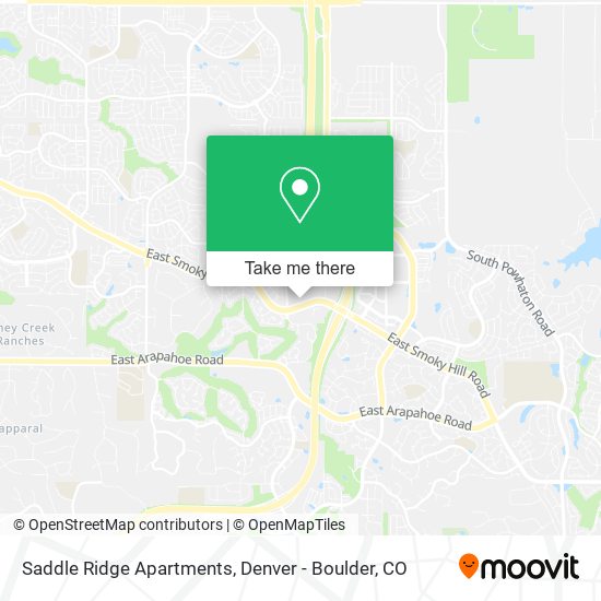 Mapa de Saddle Ridge Apartments