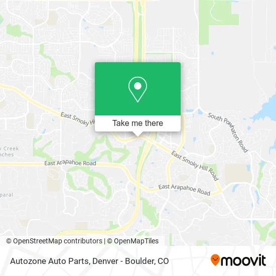 Autozone Auto Parts map