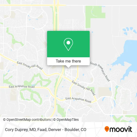 Cory Duprey, MD, Faad map