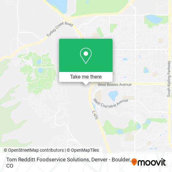 Mapa de Tom Redditt Foodservice Solutions