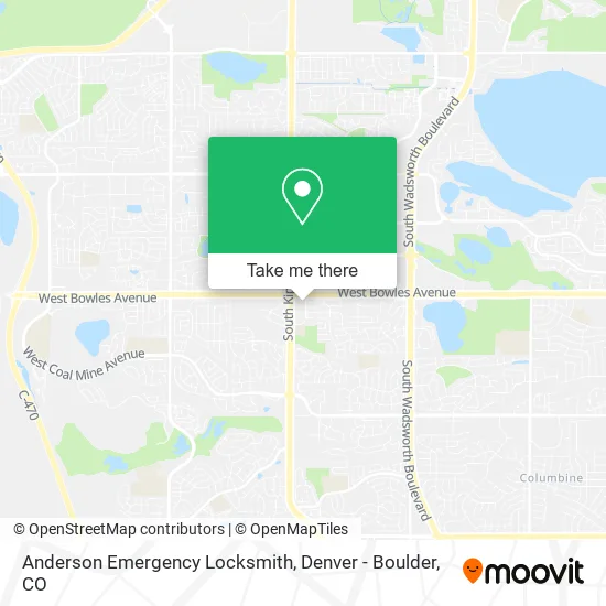 Anderson Emergency Locksmith map