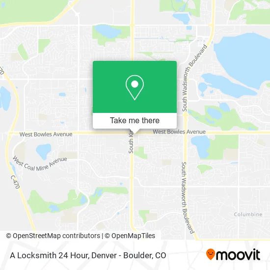 A Locksmith 24 Hour map