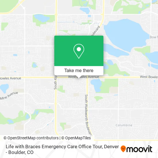 Life with Braces Emergency Care Office Tour map