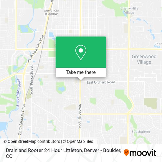 Drain and Rooter 24 Hour Littleton map