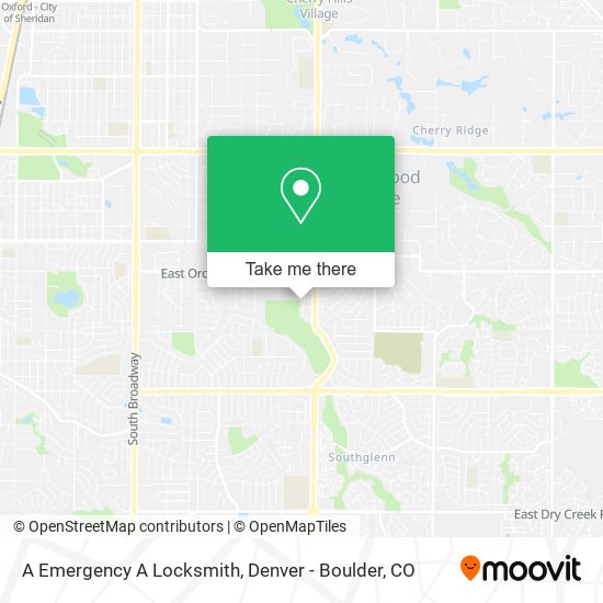 A Emergency A Locksmith map